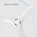 Black 54" DC Motor 6 Speed Ceiling Fan with LED Lighting - Sweatfully