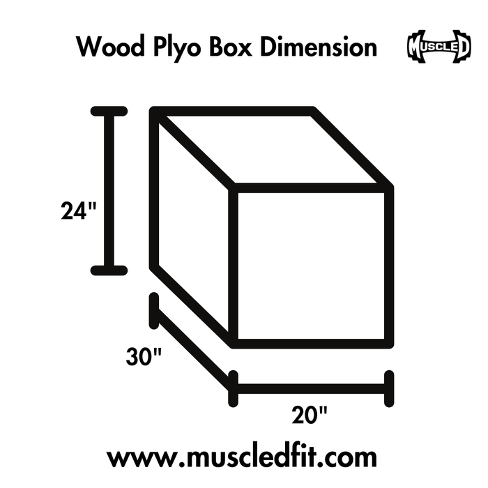Muscle D Plyo Box(L x W x H: 30" x 20" x 24") Local Pickup Only Deal(Paramount,CA) - Sweatfully