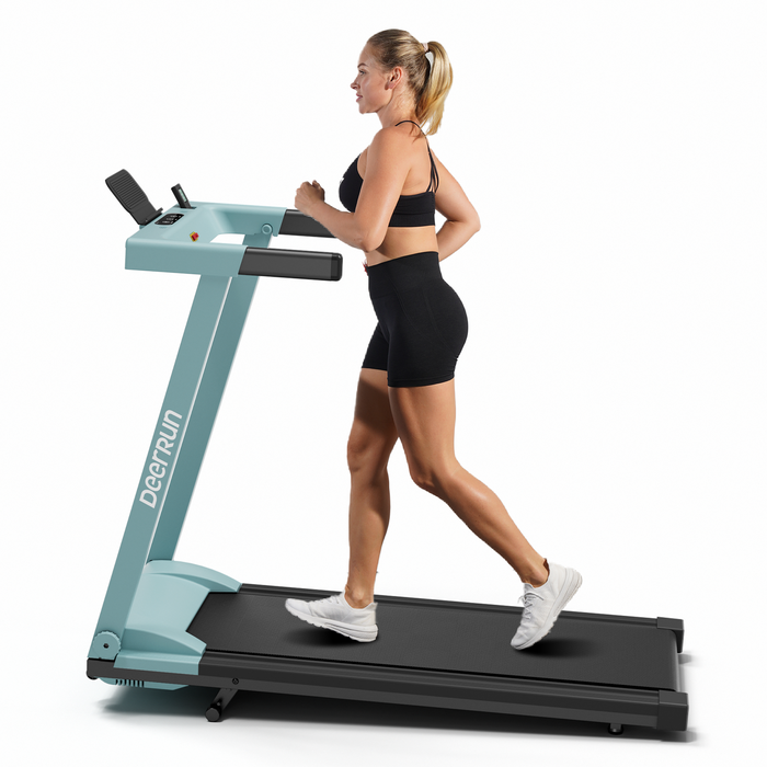 DeerRun A1 Pro Move+  6% Incline Foldable Treadmill——2025 Upgraded Chip & NFC Support | 350Lbs, 10mph - Sweatfully
