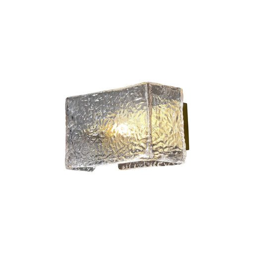 Water Pattern Glass Square Wall Sconce Lamp - Sweatfully