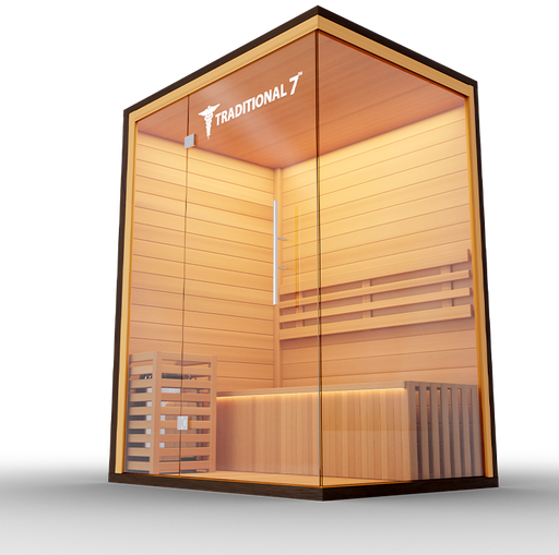 3 Person Home Steam Sauna | Traditional 7™ - Sweatfully