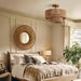3-Light Traditional Farmhouse Wabi-Sabi Flush Mount Light - Sweatfully