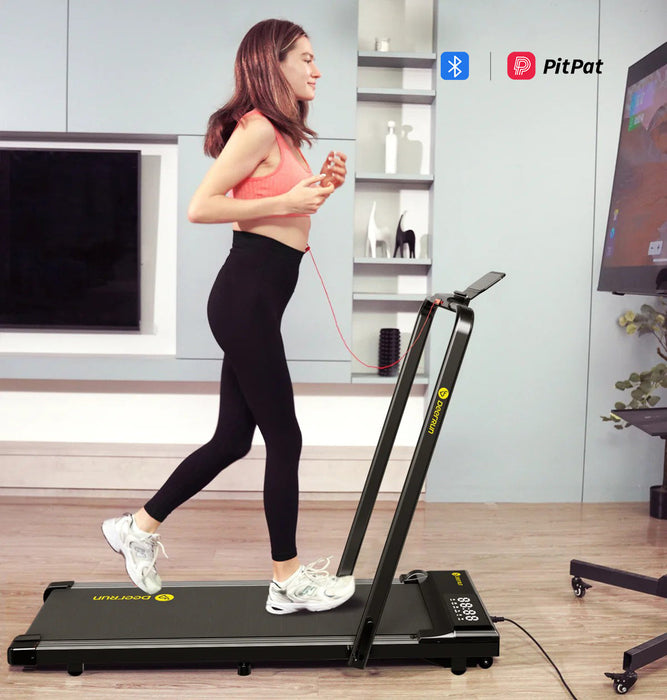 DeerRun A5 Pro Smart 2 in 1 Folding Treadmill Black - Sweatfully