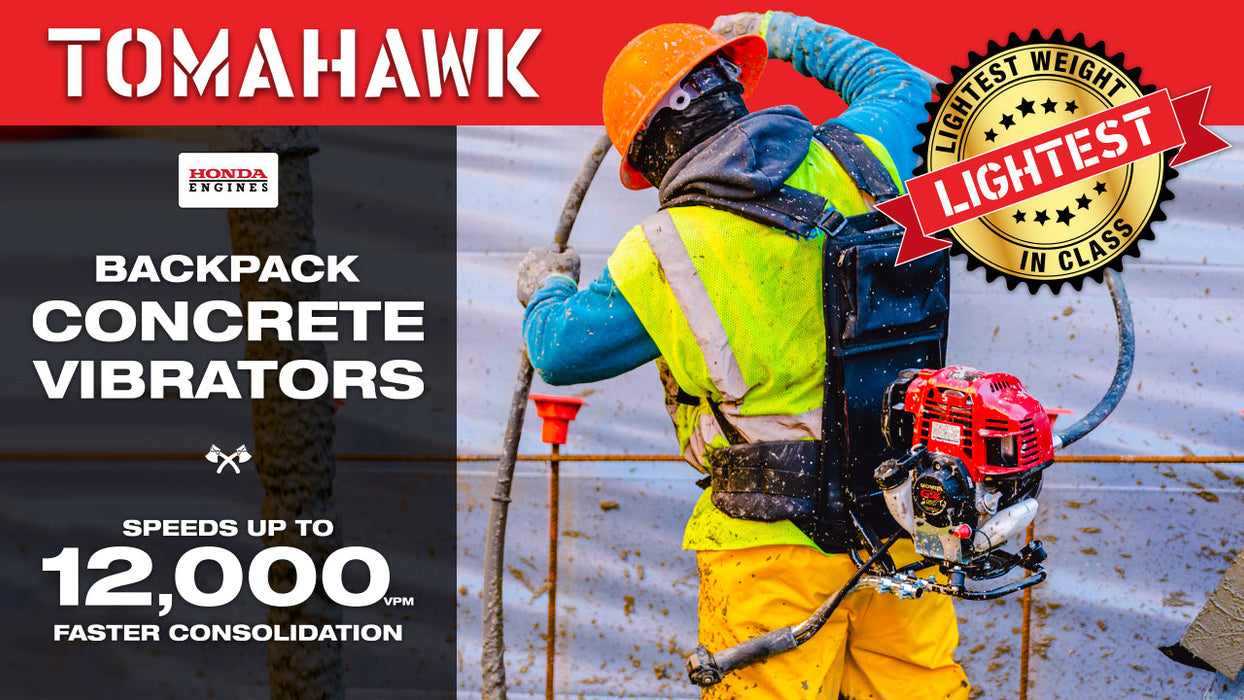 10 ft Concrete Vibrator Flexible Shaft Hose and Head - Sweatfully