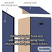 Salsbury 18" Wide Double Tier Designer Wood Locker - 1 Wide - 6 Feet High - 24 Inches Deep - Blue - Black Electronic Locks - Sweatfully