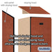 Salsbury 12" Wide Double Tier Designer Wood Locker - 1 Wide - 5 Feet High - 18 Inches Deep - Cherry - Black Electronic Locks - Sweatfully