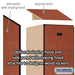 Salsbury 12" Wide Double Tier Designer Wood Locker - 1 Wide - 6 Feet High - 21 Inches Deep - Cherry - Silver Resettable Combination Locks - Sweatfully