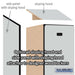 Salsbury 18" Wide Double Tier Designer Wood Locker - 1 Wide - 6 Feet High - 24 Inches Deep - Gray - Black Resettable Combination Locks - Sweatfully