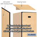 Salsbury 12" Wide Five Tier Box Style Designer Wood Locker - 1 Wide - 5 Feet High - 15 Inches Deep - Maple - Silver Electronic Locks - Sweatfully