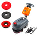 RT15 14" Commercial Compact Floor Scrubber Machine, 14500 sqft/h, 4-Gal Sewage Tank, Efficient Cleaning for Hard Floors - Sweatfully