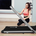 DeerRun A5 Pro Smart 2 in 1 Folding Treadmill Silver - Sweatfully