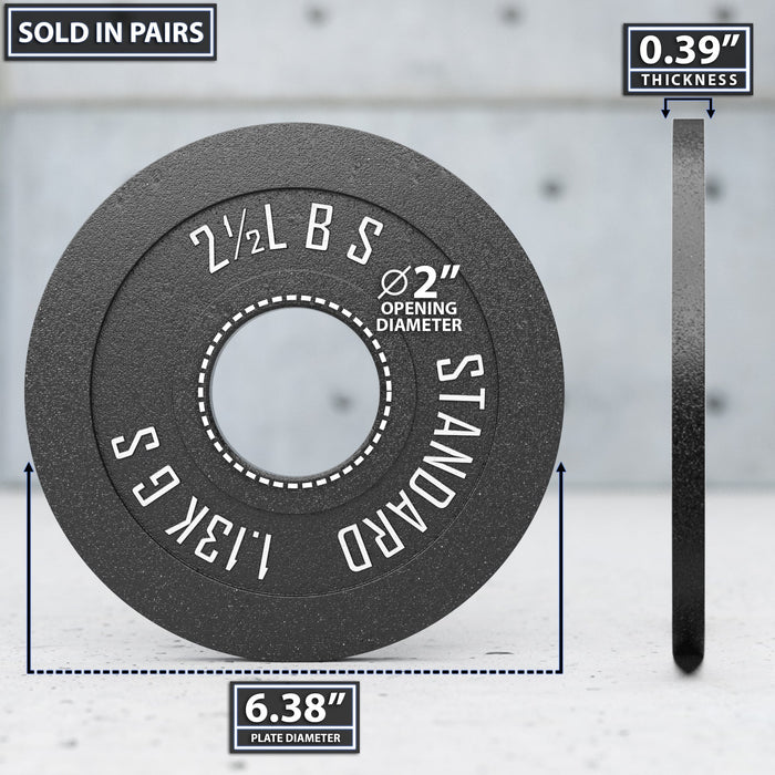 Synergee Standard Metal Weight Plates - Sweatfully