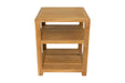 Charleston Natural Teak Spa/Bathroom - Under Sink - Storage Bench - 14" - Sweatfully