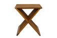 Winchester Teak Shower and Bath Folding Stool with Horizontal Slats - Sweatfully