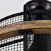 20" Industrial Downrod Mount Fandelier Ceiling Fan with Lighting and Remote Control - Sweatfully