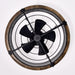 20" Industrial Downrod Mount Fandelier Ceiling Fan with Lighting and Remote Control - Sweatfully