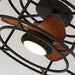 20" Kanpur Industrial Flush Mount Reversible Ceiling Fan with LED Lighting and Remote Control - Sweatfully