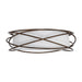 20" Modern Brown LED Flush Mount Ceiling Light - Sweatfully