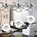 52" Zelda Modern DC Motor Downrod Mount Reversible Ceiling Fan with Lighting and Remote Control - Sweatfully