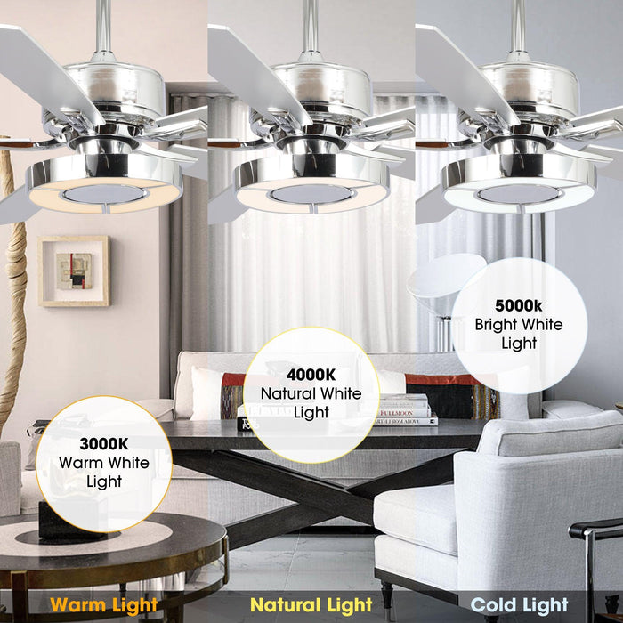 52" Vendome Industrial DC Motor Downrod Mount Reversible Ceiling Fan with Lighting and Remote Control - Sweatfully