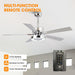 52" Vendome Industrial DC Motor Downrod Mount Reversible Ceiling Fan with Lighting and Remote Control - Sweatfully