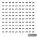 Numbers - Self Adhesive Sheet of (100) - for 4B+ Horizontal Mailboxes - 201 to 300 Series - Sweatfully