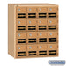 Salsbury Brass Mailbox - 16 Doors with Combination Locks - Rear Loading - Sweatfully