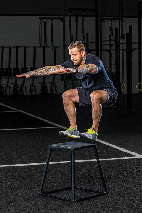 Steel Plyo Boxes – Heavy-Duty Plyometric Jump Platforms with Anti-Slip Rubber Top – Available in 12", 18", and 24" Heights – Stackable, Stable, Built for Strength and Conditioning - Sweatfully
