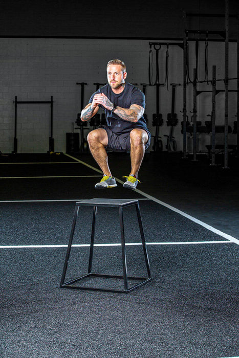 Steel Plyo Boxes – Heavy-Duty Plyometric Jump Platforms with Anti-Slip Rubber Top – Available in 12", 18", and 24" Heights – Stackable, Stable, Built for Strength and Conditioning - Sweatfully