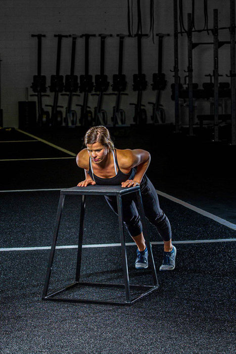 Steel Plyo Boxes – Heavy-Duty Plyometric Jump Platforms with Anti-Slip Rubber Top – Available in 12", 18", and 24" Heights – Stackable, Stable, Built for Strength and Conditioning - Sweatfully