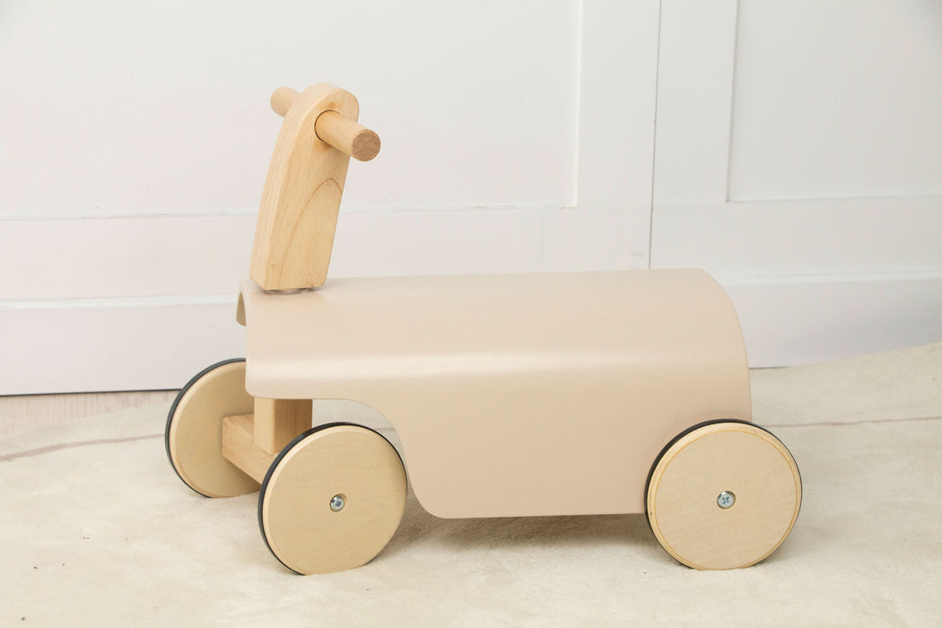 Wooden Ride-On Walker Toy for Toddlers | Push & Ride Balance Toy with Wheels - Sweatfully