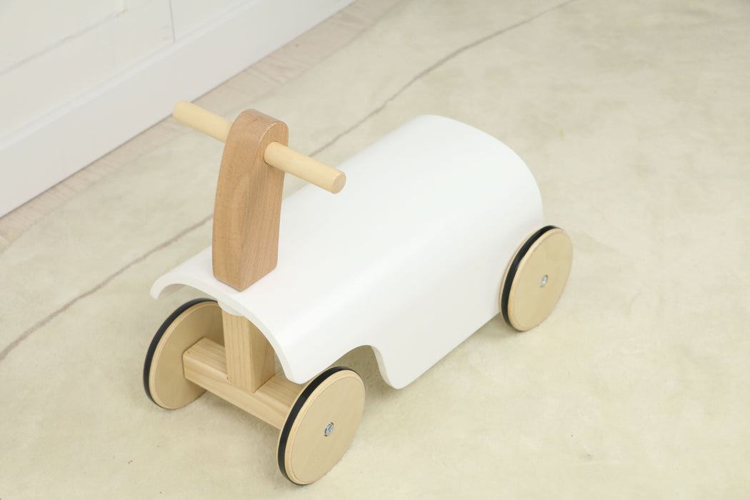 Wooden Ride-On Walker Toy for Toddlers | Push & Ride Balance Toy with Wheels - Sweatfully