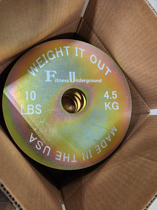 Custom Engraved Solid Steel Calibrated Weight Plate Pairs - Sweatfully