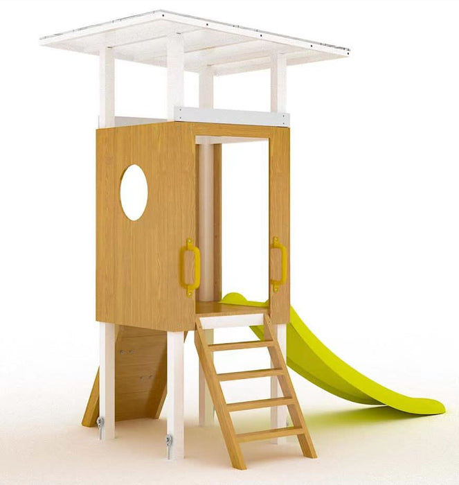 Forest Small Outdoor Toddler Swing Set | Compact Wooden Swing Frame for Babies & Kids - Sweatfully