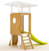 Forest Small Outdoor Toddler Swing Set | Compact Wooden Swing Frame for Babies & Kids - Sweatfully