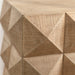 24" Height Three-dimensional Embossed Pattern Design Retro Coffee Table MDF Retro Furniture - Sweatfully
