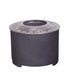 Dark Grey Faux Concrete Texture Smokeless Firepit with Wood Pellet/Twig/Wood as The Fuel for Garden & Outdoor - Sweatfully
