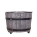 Dark Grey Woodgrain Smokeless Firepit with Wood Pellet/Twig/Wood as The Fuel for Garden & Outdoor - Sweatfully