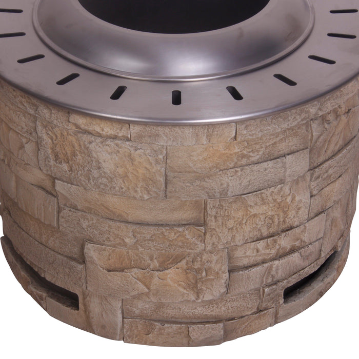 Smokeless Firepit with Wood Pellet/Twig/Wood as The Fuel for Garden & Outdoor - Sweatfully