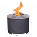 Dark Grey Faux Concrete Texture Smokeless Firepit with Wood Pellet/Twig/Wood as The Fuel for Garden & Outdoor - Sweatfully