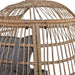 Outdoor Swivel Chair with Cushions, Rattan Egg Patio Chair with Rocking Function for Balcony, Poolside and Garden - Sweatfully