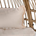 Outdoor Swivel Chair with Cushions, Rattan Egg Patio Chair with Rocking Function for Balcony, Poolside and Garden - Sweatfully