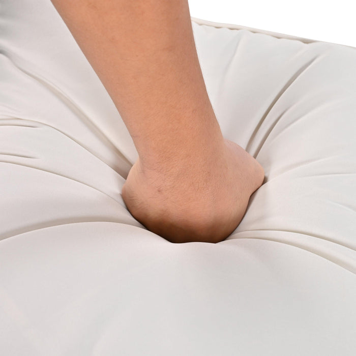 4 Pieces Outdoor Furniture Set with Loveseat, Patio Rope Conversation Set with Cushions for Backyard, Poolside, Garden - Sweatfully
