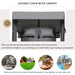 2-Piece Outdoor Rattan Daybed with Bench Lounge Roof Set and Cushions for Poolside, Backyard and Garden - Sweatfully