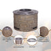 Smokeless Firepit with Wood Pellet/Twig/Wood as The Fuel for Garden & Outdoor - Sweatfully