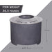 Dark Grey Faux Concrete Texture Smokeless Firepit with Wood Pellet/Twig/Wood as The Fuel for Garden & Outdoor - Sweatfully