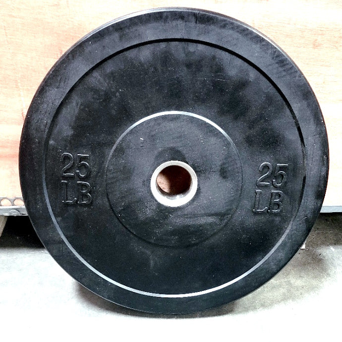 Classic Bumper Plates with Steel Center Hub per Pair - Muscle D Fitness - Virgin Rubber - Sweatfully