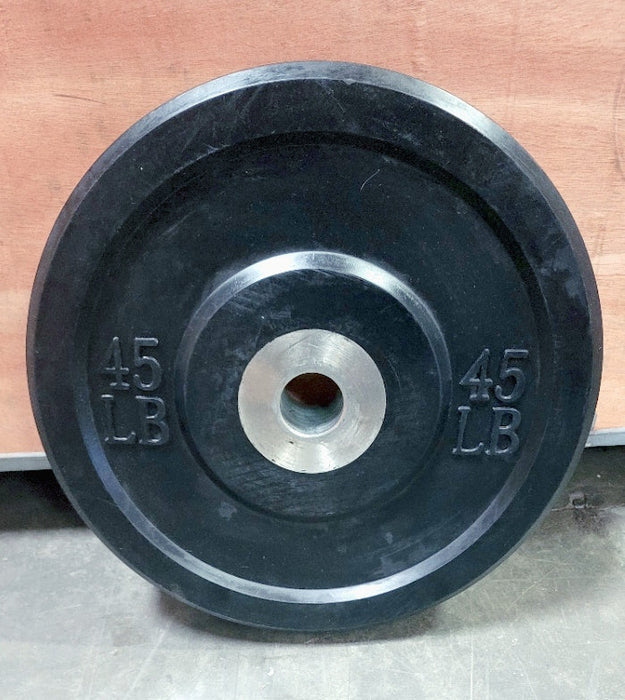 Classic Bumper Plates with Steel Center Hub per Pair - Muscle D Fitness - Virgin Rubber - Sweatfully