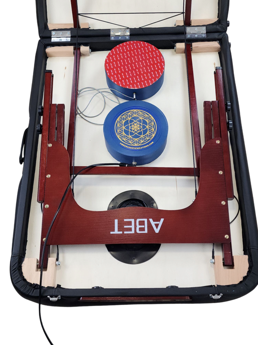 Vibroacoustic Therapy Massage Table Attachments with custom Amplifier Bundle - Sweatfully