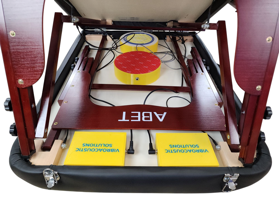 Vibroacoustic Therapy Massage Table Attachments with custom Amplifier Bundle - Sweatfully